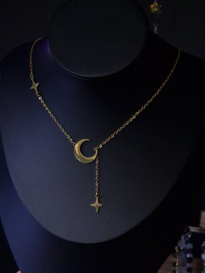 Halbmond Kette gold