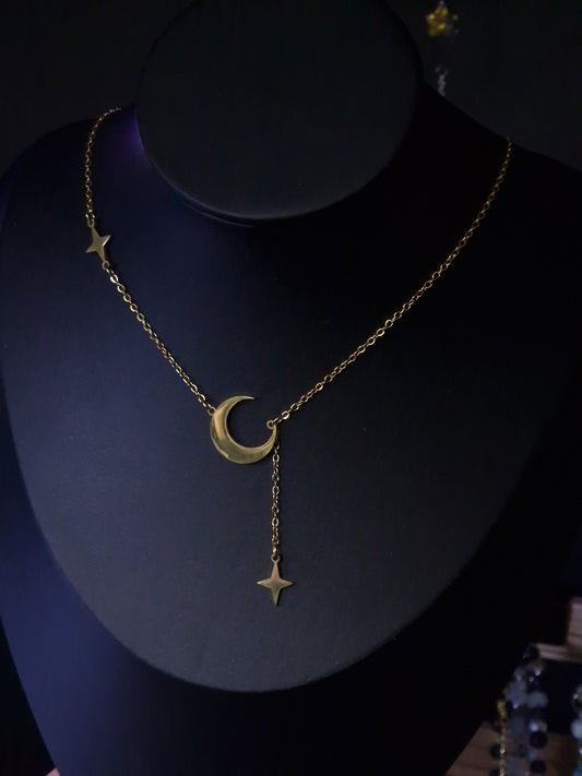 Halbmond Kette gold