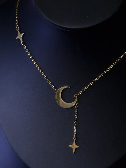Halbmond Kette gold