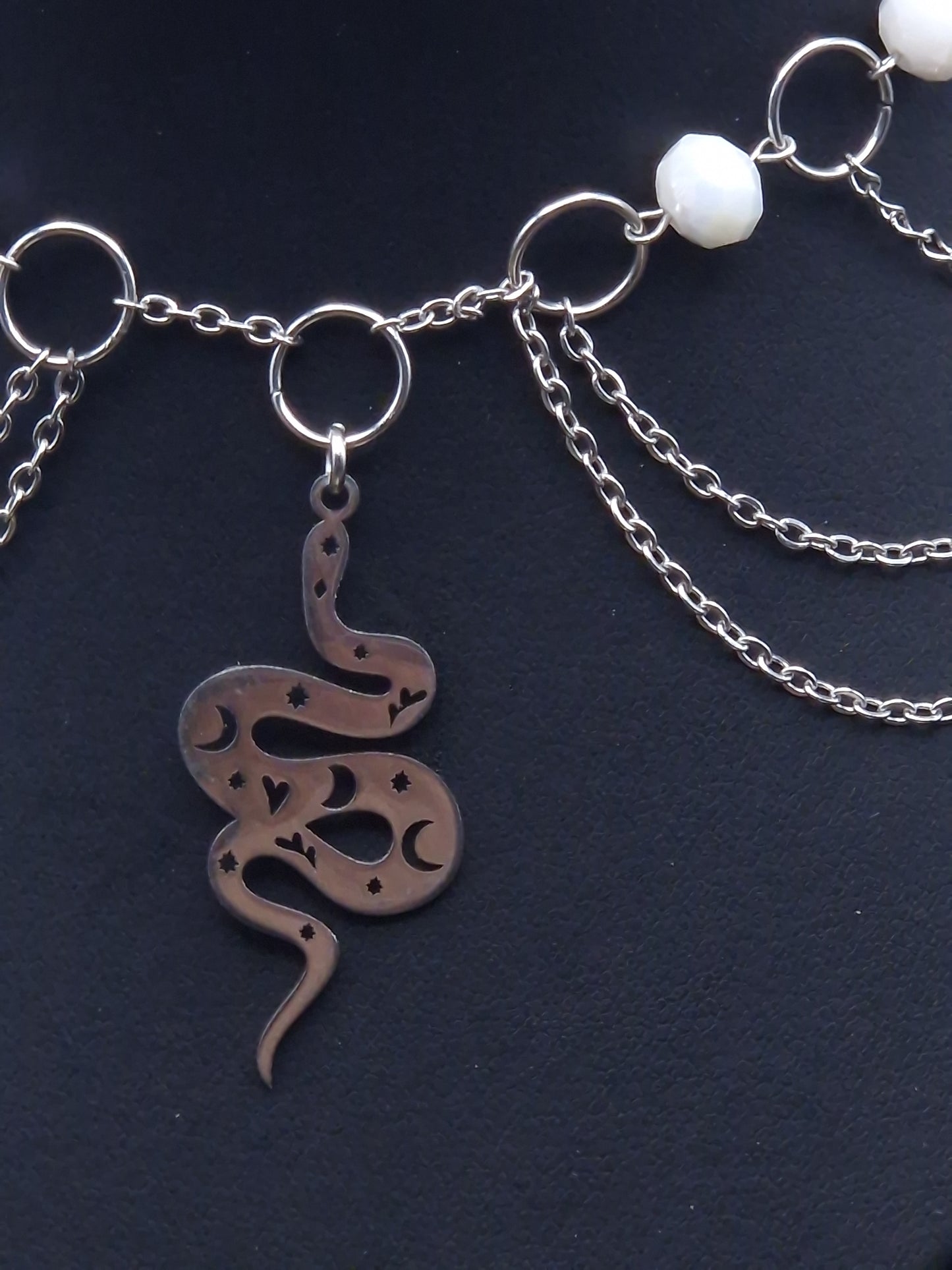 Schlangen Collier silber