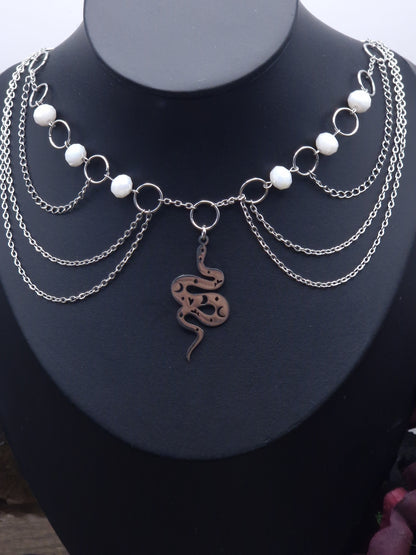 Schlangen Collier silber