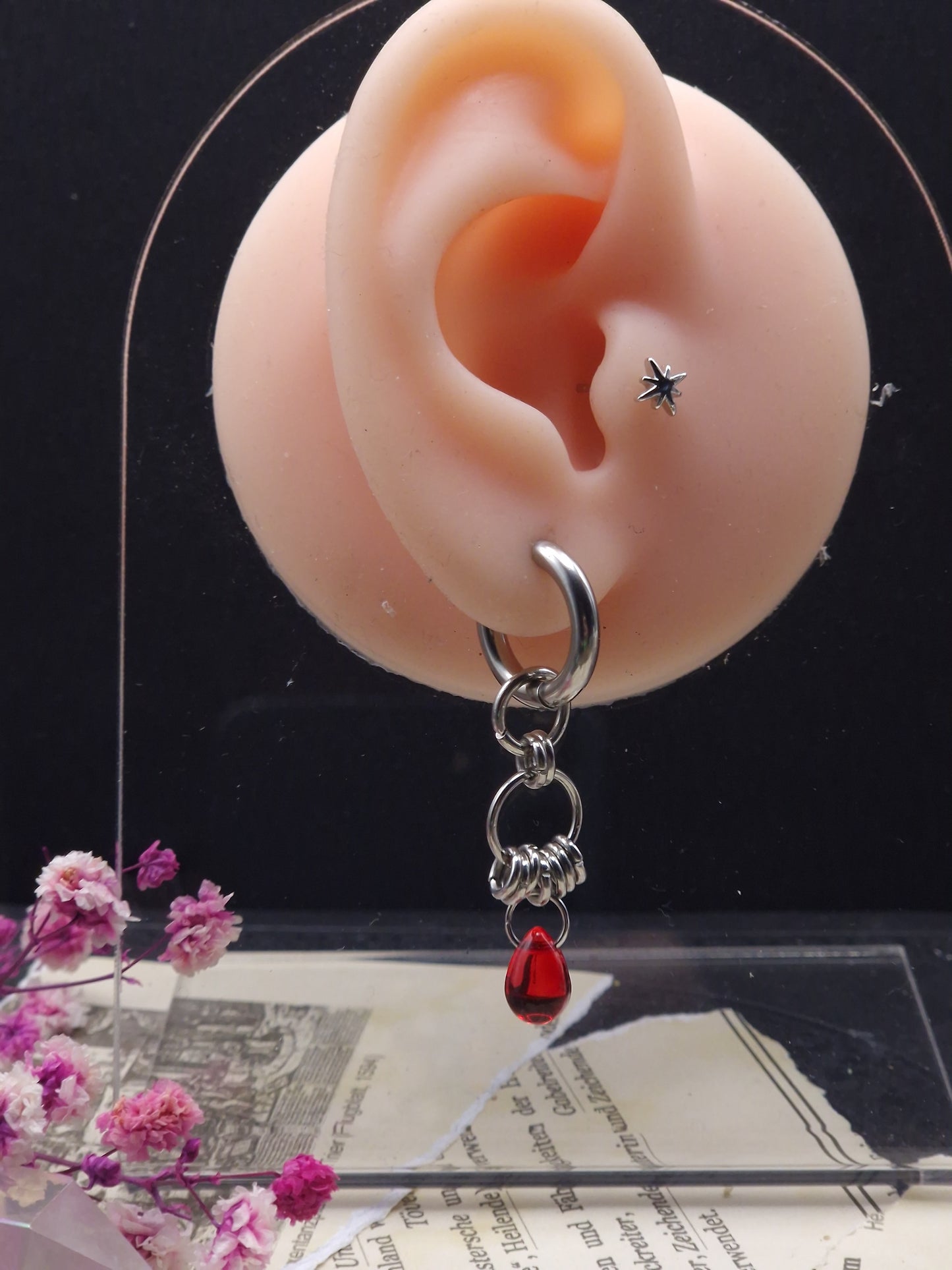Chainmaille Ohrringe „Aether Drop“