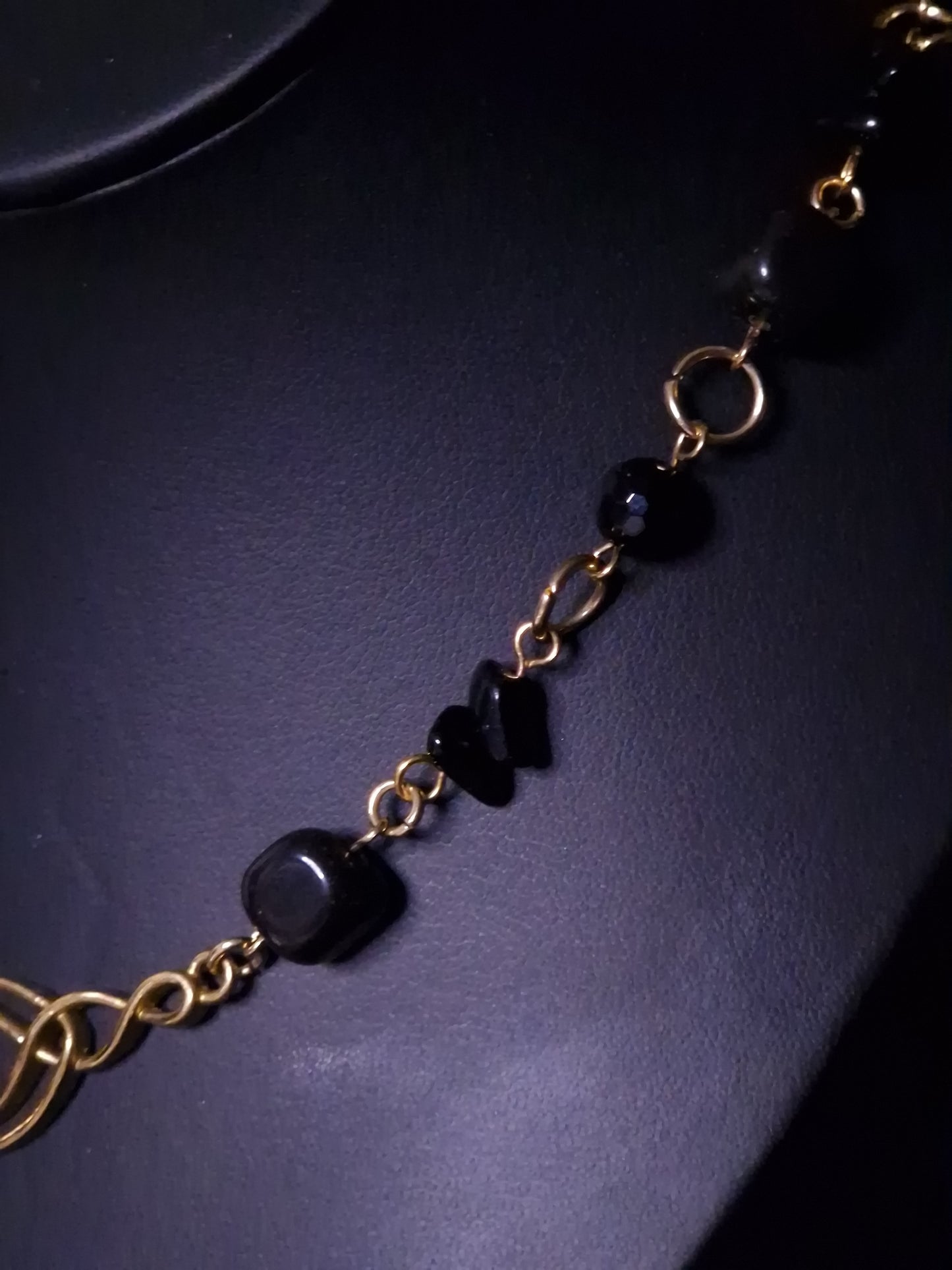 Obsidian-Collier „Shadow Heart“