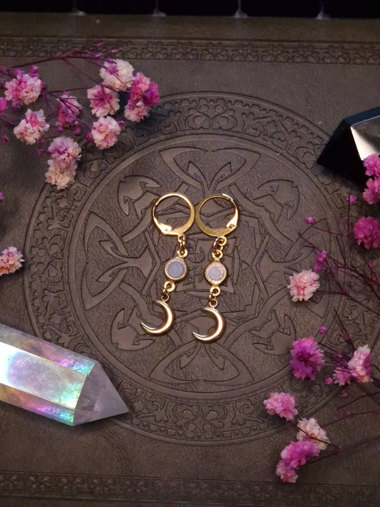 Lunar Opal Drops gold