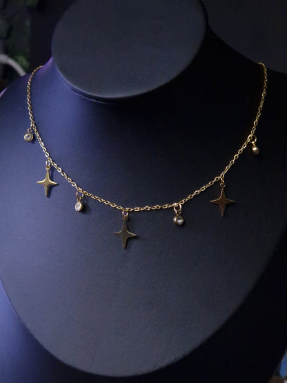 Kette mit Sternchen gold